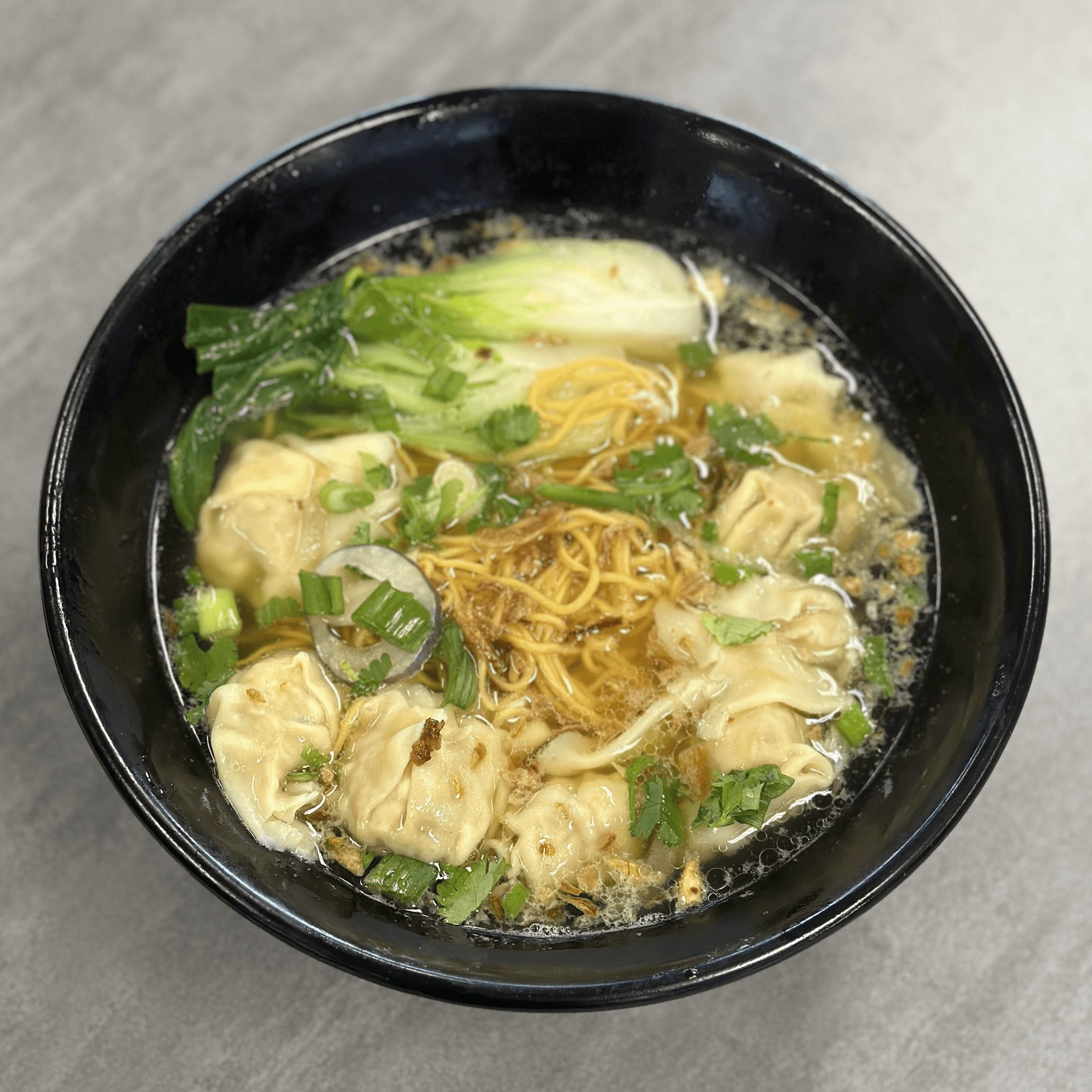 Wonton Noodle Soup.