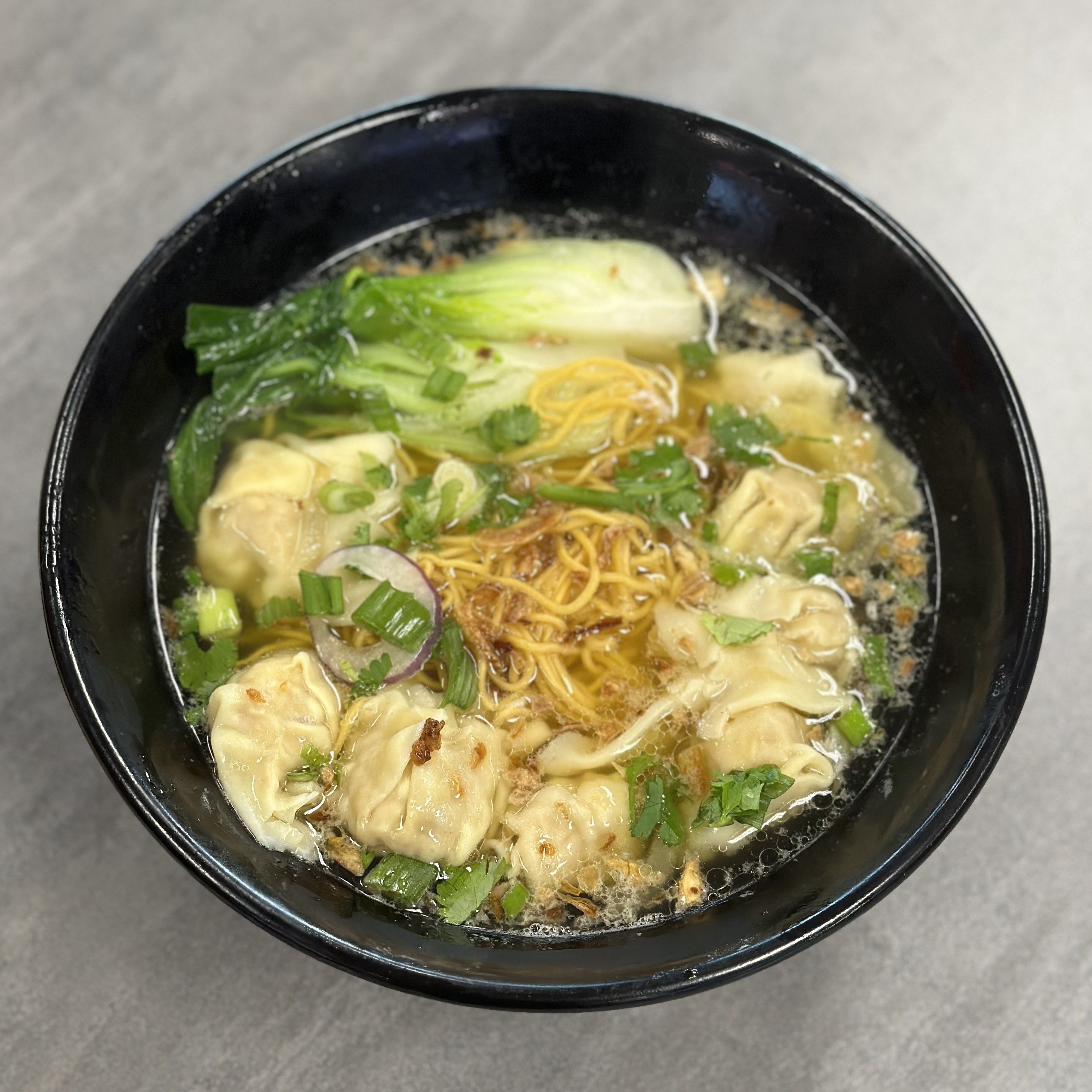 Wonton Noodle Soup.