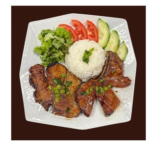 BBQ Pork Chop Plate- Com Suon Nuong