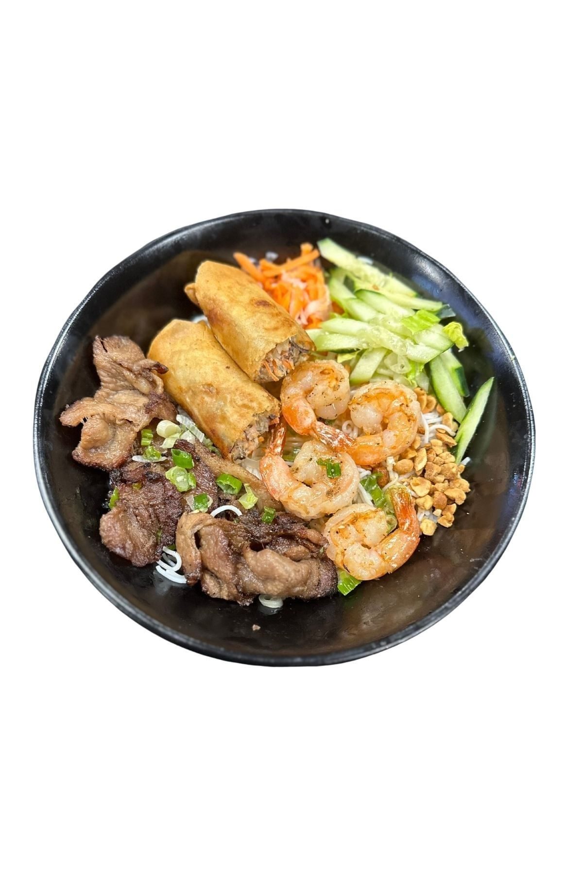 Vermicelli Triple Combo Bowl / To Bun Cha Gio ++.